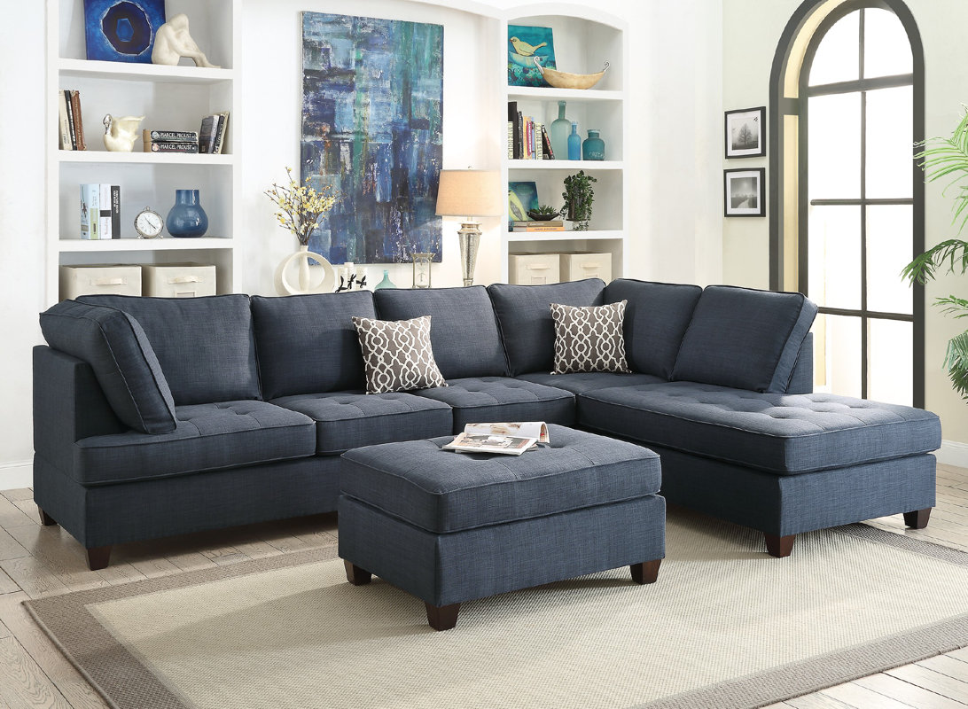 Infini Furnishings Reversible Sectional & Reviews Wayfair